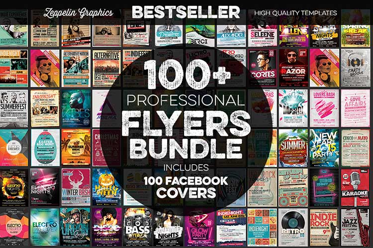 95+ Flyers Bundle + FB Covers