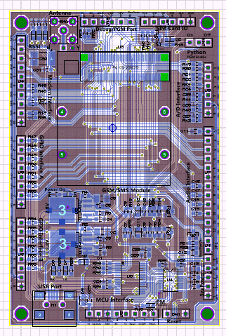 sim gsm module pcb layout