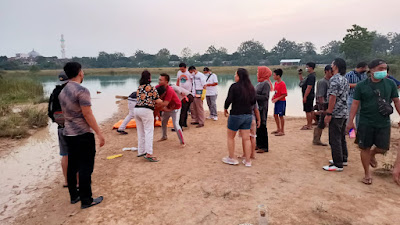 Olah TKP Bocah Tenggelam di danau Puspemkab Tangerang, berikut Kronologisnya