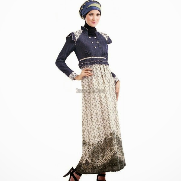 Model  Baju  Muslim  Batik  Terbaru untuk Wanita 