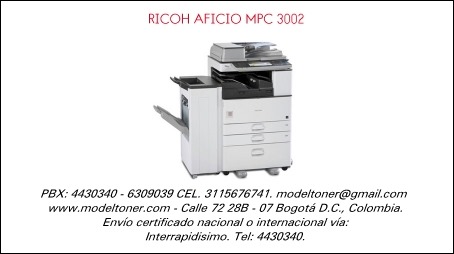 RICOH AFICIO MPC 3002
