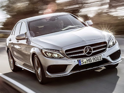 2014 Mercedes Benz C-Class on the road