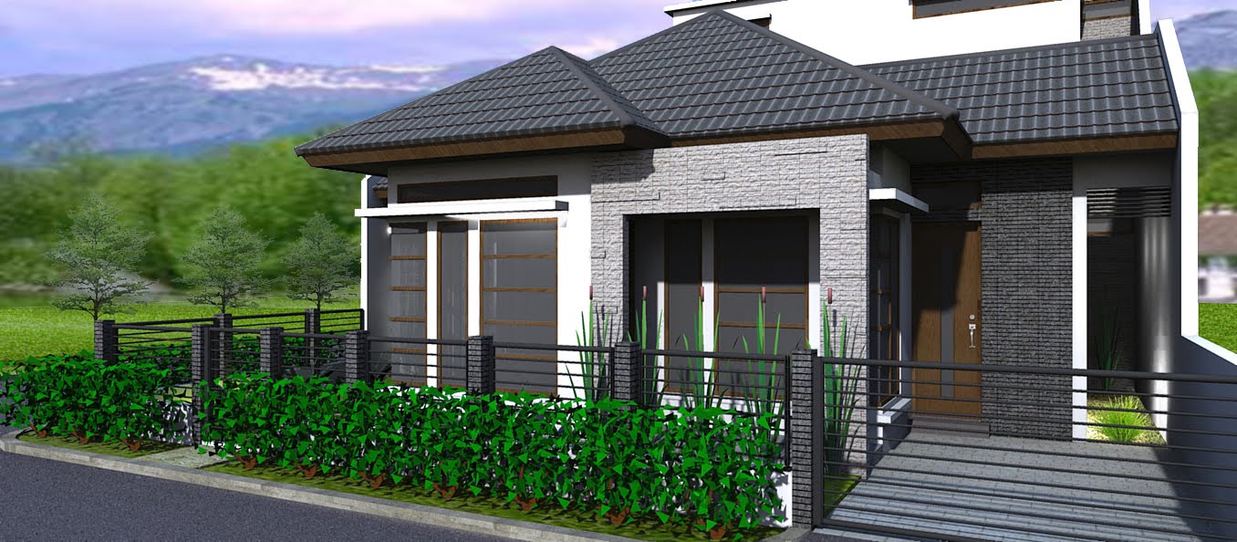 Gambar Desain Rumah Minimalis 1 Lantai Atap Limas Terbaru Desain