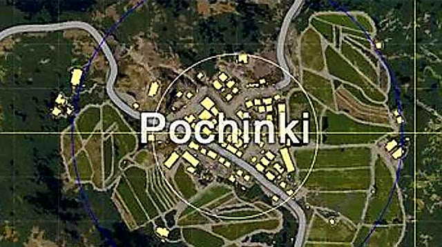 Pochinki in map