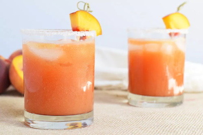 Fresh Peach Margaritas #fresh #peach #margaritas