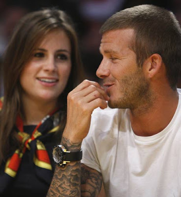 David Beckham and Francesca Leiweke