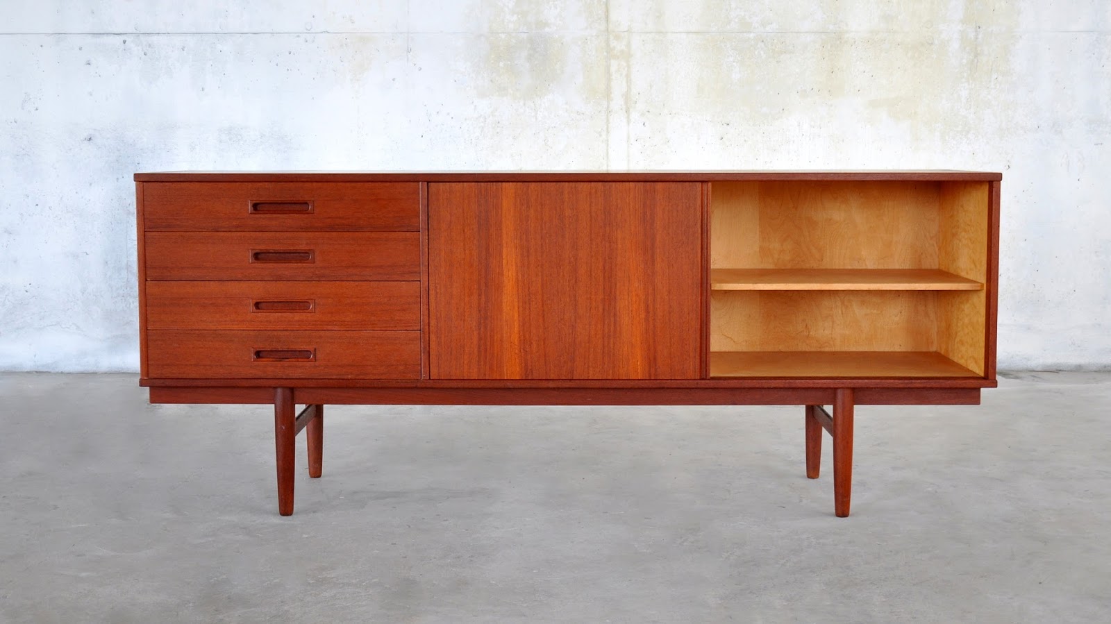 SELECT MODERN: Danish Modern Teak Credenza, Buffet, Sideboard or Bar