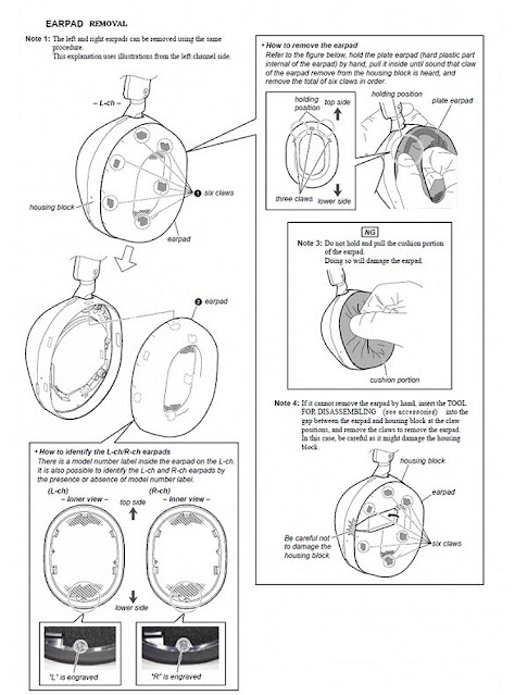 Sony WH-1000XM5 earpad removal