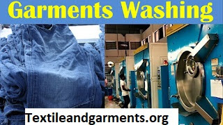 Classification and Process flow chart of garment washing