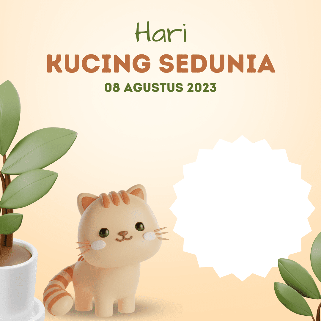 Twibbon Hari Kucing Sedunia 2023