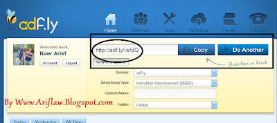 Cara Mendapatkan Uang dari Adf.ly Dengan Mudah