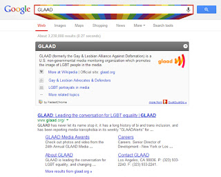 GLAAD Google Search