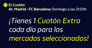 william hill 3 CUOTONES EXTRA Atletico vs Barcelona hasta 1 diciembre 2019