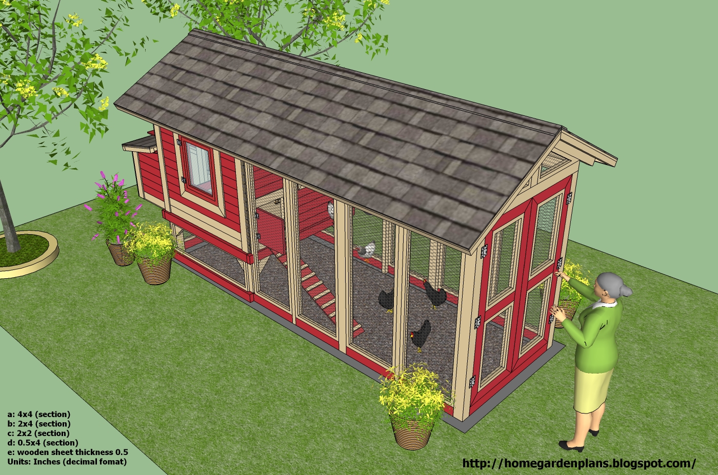  garden plans: M102 - Chicken Coop Plans - How to Build A Chicken Coop