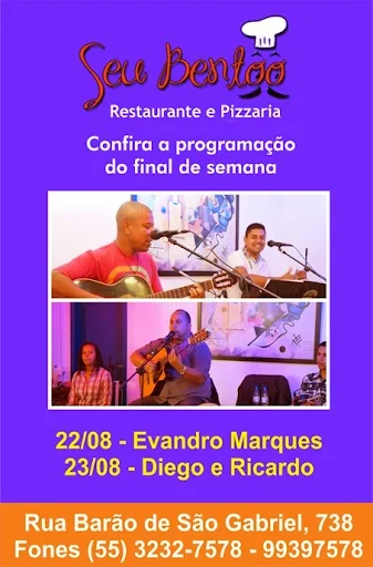 programação seu bentôô 22 e 23 de agosto