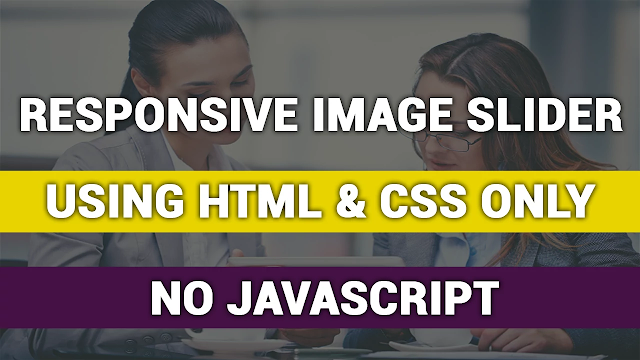 Responsive Image Slider with Pure HTML CSS - CSS Carousel