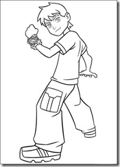 desenho para colorir ben 10 