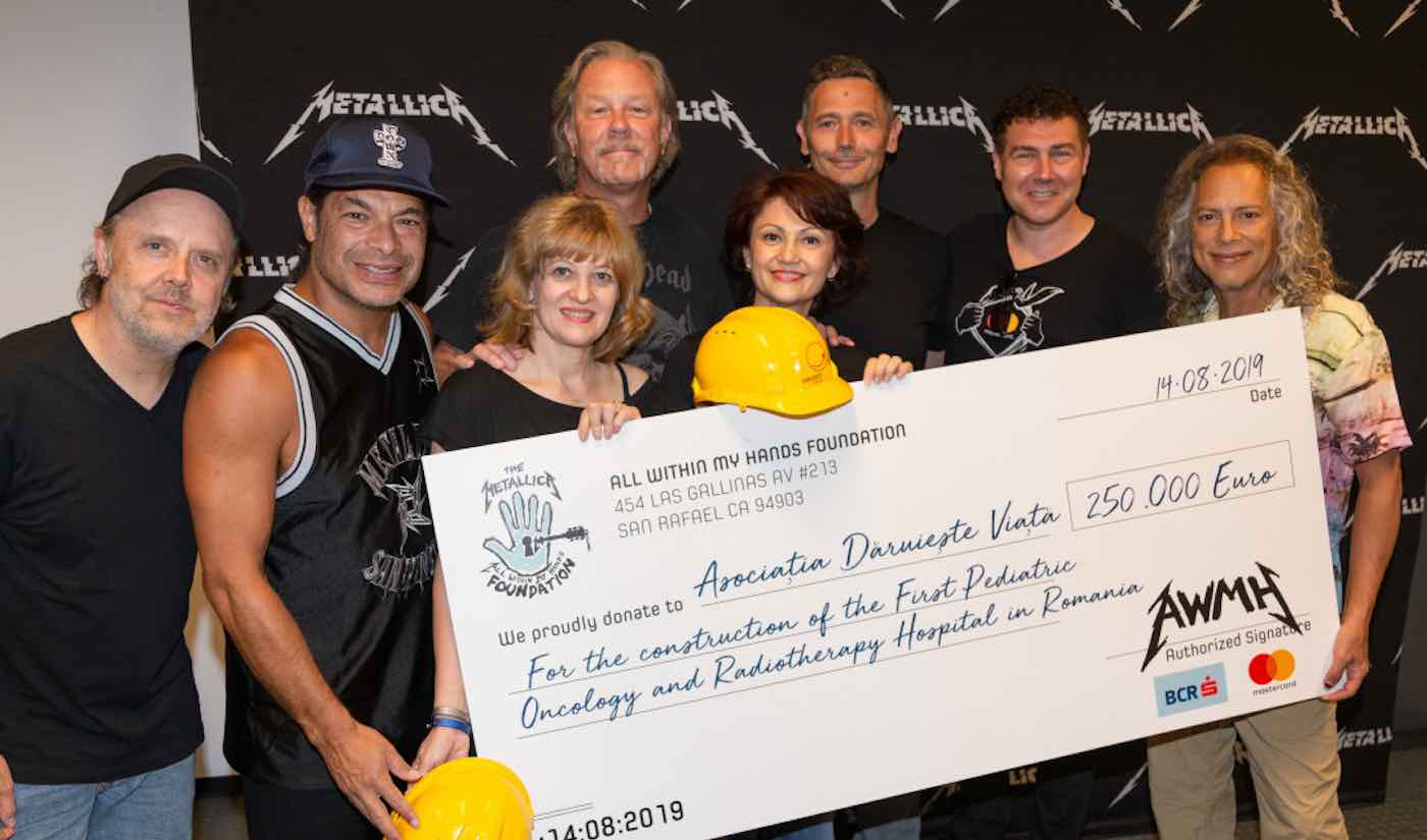 Metallica To Donate $277,000 To Help Build Romania's First Children’s Hospital Of Its Kind