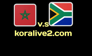 Watching South Africa and Morocco