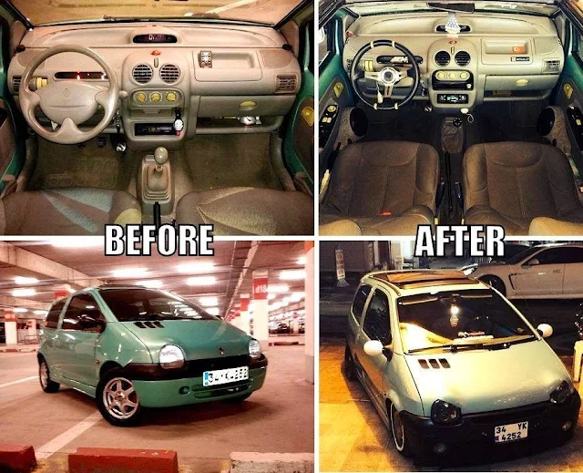 twingo tuning - before and after