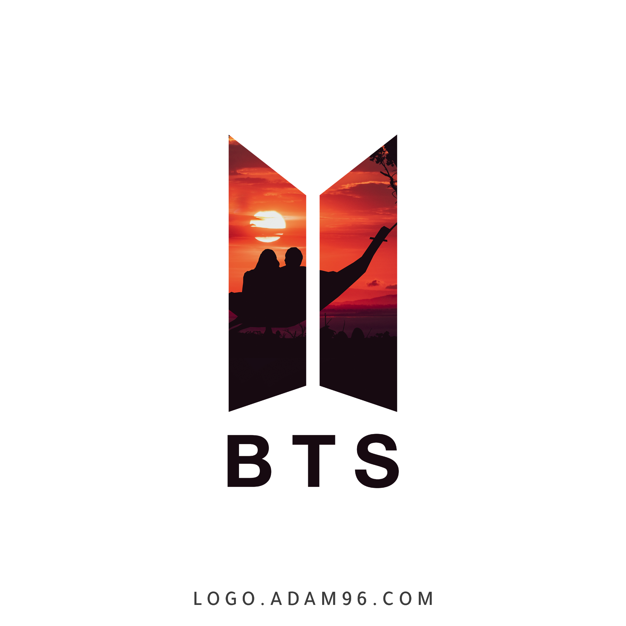 Download the logo of the Korean BTS music team