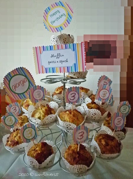 Muffin porri e speck