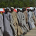 Photos of 182 Boko Haram suspects freed by Nigerian army today