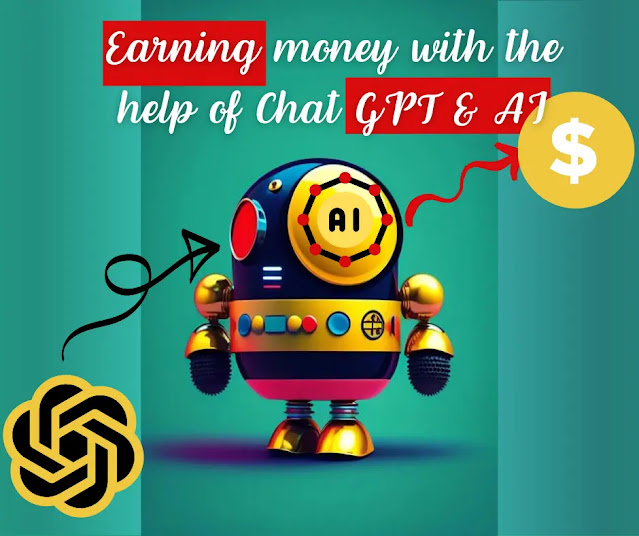 Robot earning money from chatgpt