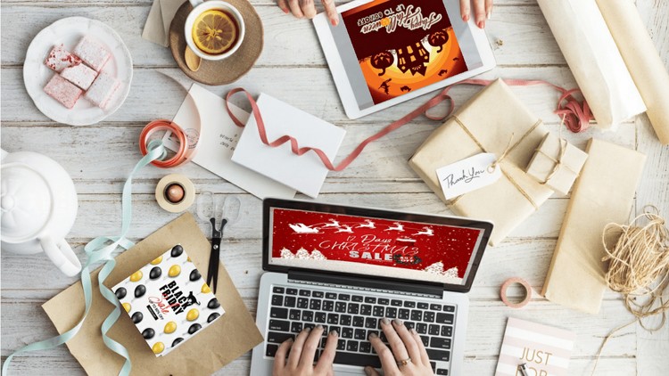 Design Holiday Posters and Banners Udemy Coupon