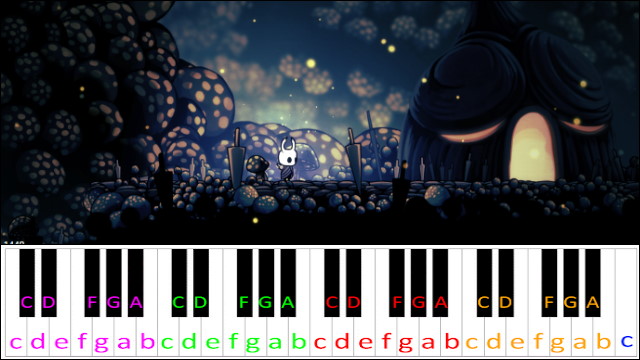 City of Tears (Hollow Knight) Easy Version Piano / Keyboard Easy Letter Notes for Beginners