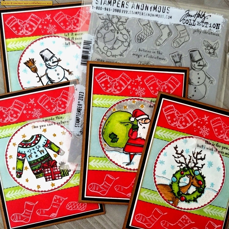 The Artful Maven: Tim Holtz Stamptember 2023 - Christmas Card Set