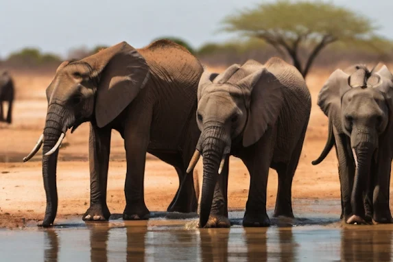 elephants - ai image