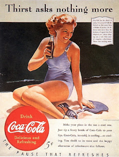 Resultado de imagen de gil elvgren anuncio coca cola 40-50