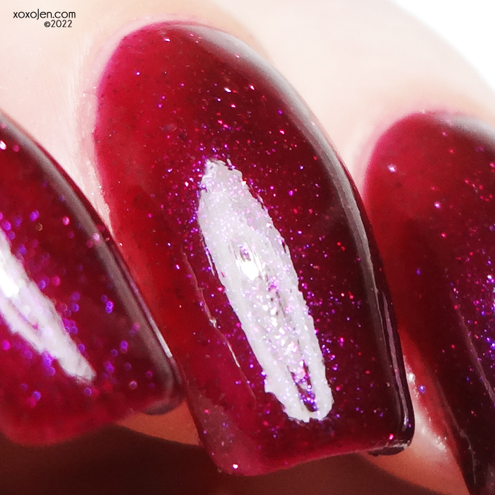 xoxoJen's swatch of Dark & Twisted Lacquer Frozen Berries