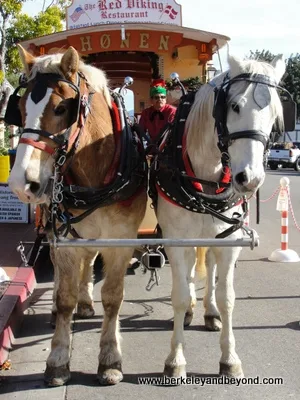 Honen streetcar in Solvang, CA