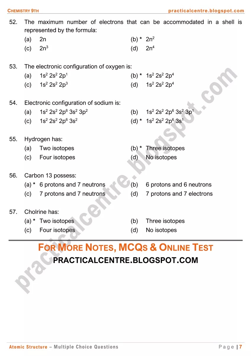 atomic-structure-multiple-choice-questions-7