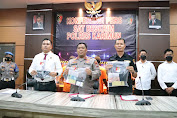 Sat Reskrim Polres Karimun Gelar Konferensi Pers Pengungkapan Tindak Pidana Perjudian