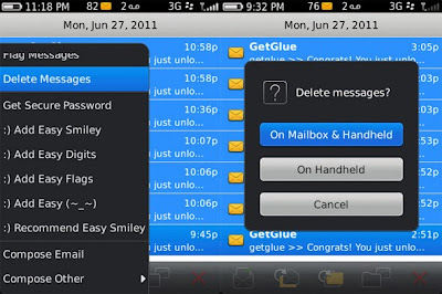 Delete Multiple Message on BlackBerry