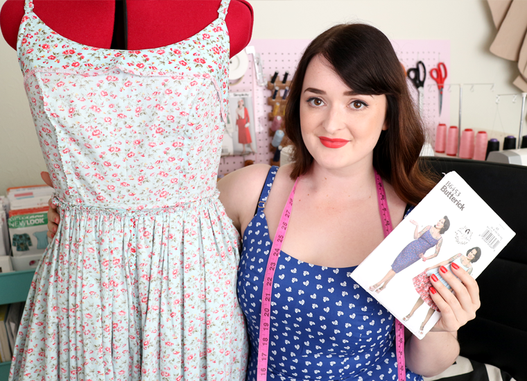 Vintage Dressmaking with The Crafty Pinup; behind the seams video