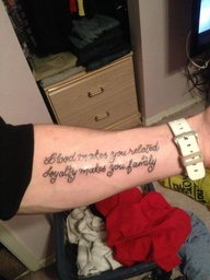 Family Loyalty Tattoo Quotes