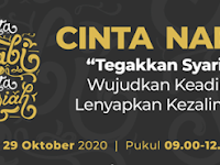 DAFTAR SEGERA EVENT MAULID ONLINE "CINTA NABI CINTA SYARIAH" KAMIS, 29 Oktober 2020, Pukul 09.00 sd 12.00 WIB