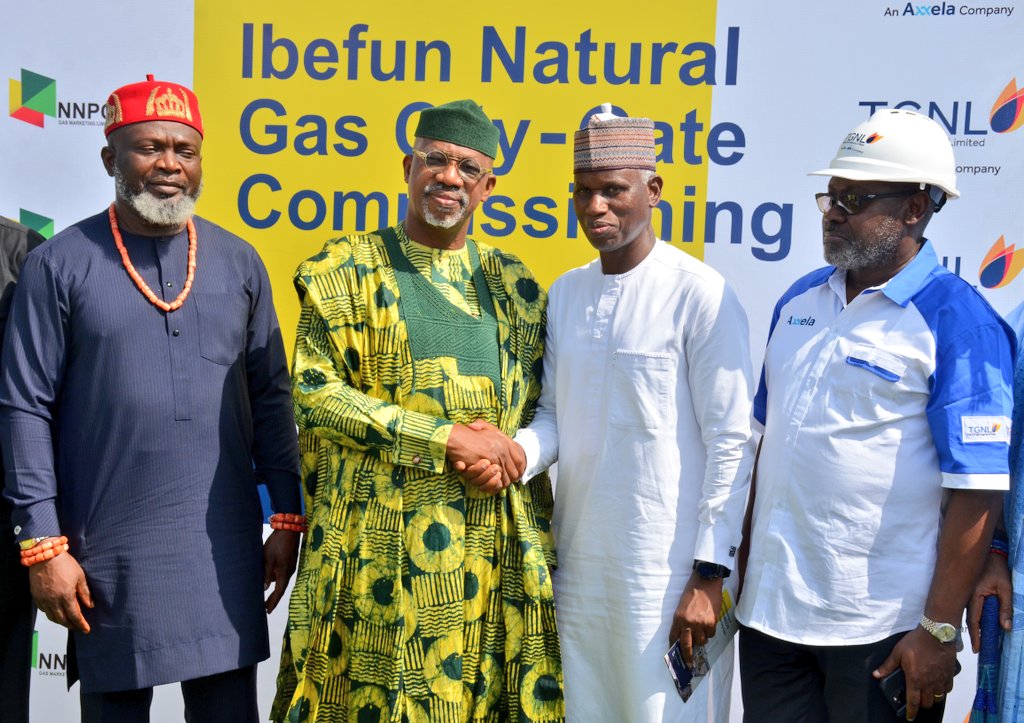 150mmsccfd natural gas city gate facility in Ibefun, Ogun State