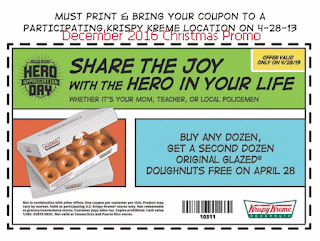 Krispy Kreme coupons december 2016