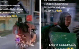 Viral Joko Kendil Musafir yang Ngaku Naik Macan Putih Ketahuan Dibonceng Naik Motor