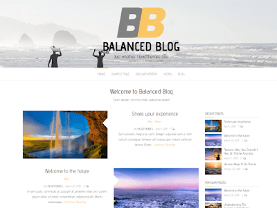 Wordpress Temaları Ücretsiz - 10 Tema  - Balance Blog