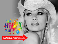 pamela anderson, black and white picture in cow girl cap for pc or laptop backgrounds