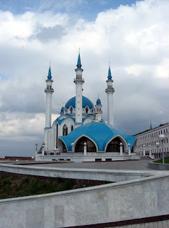Крупнейшая в Европе мечеть Кул Шериф в Казани Kazan Tatarstan Russia