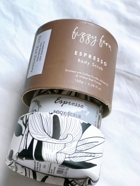 Fizzy Fern Espresso Body Scrub Packaging
