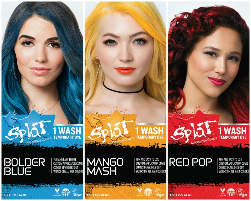 The Makeup Examiner: Splat Hair Color Launches 1 Wash