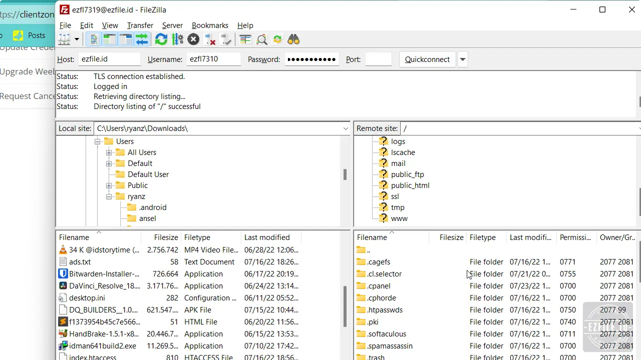 Tutorial FileZilla Untuk Backup & Restore File WordPress